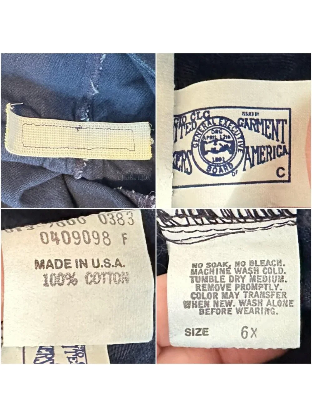 OshKosh b'gosh Vintage 1980's USA Union Made Vestbak Jumper Dress Size 6X